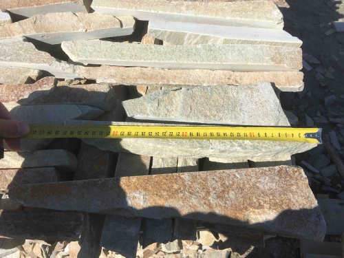 Горбушка златолит золотистый для облицовки купить в Санкт-Петербурге