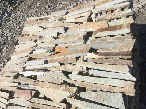 Горбушка златолит золотистый для облицовки купить в Санкт-Петербурге