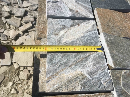 Плитка пилёная златолит Уральский для цоколя, отмостки купить в Санкт-Петербурге